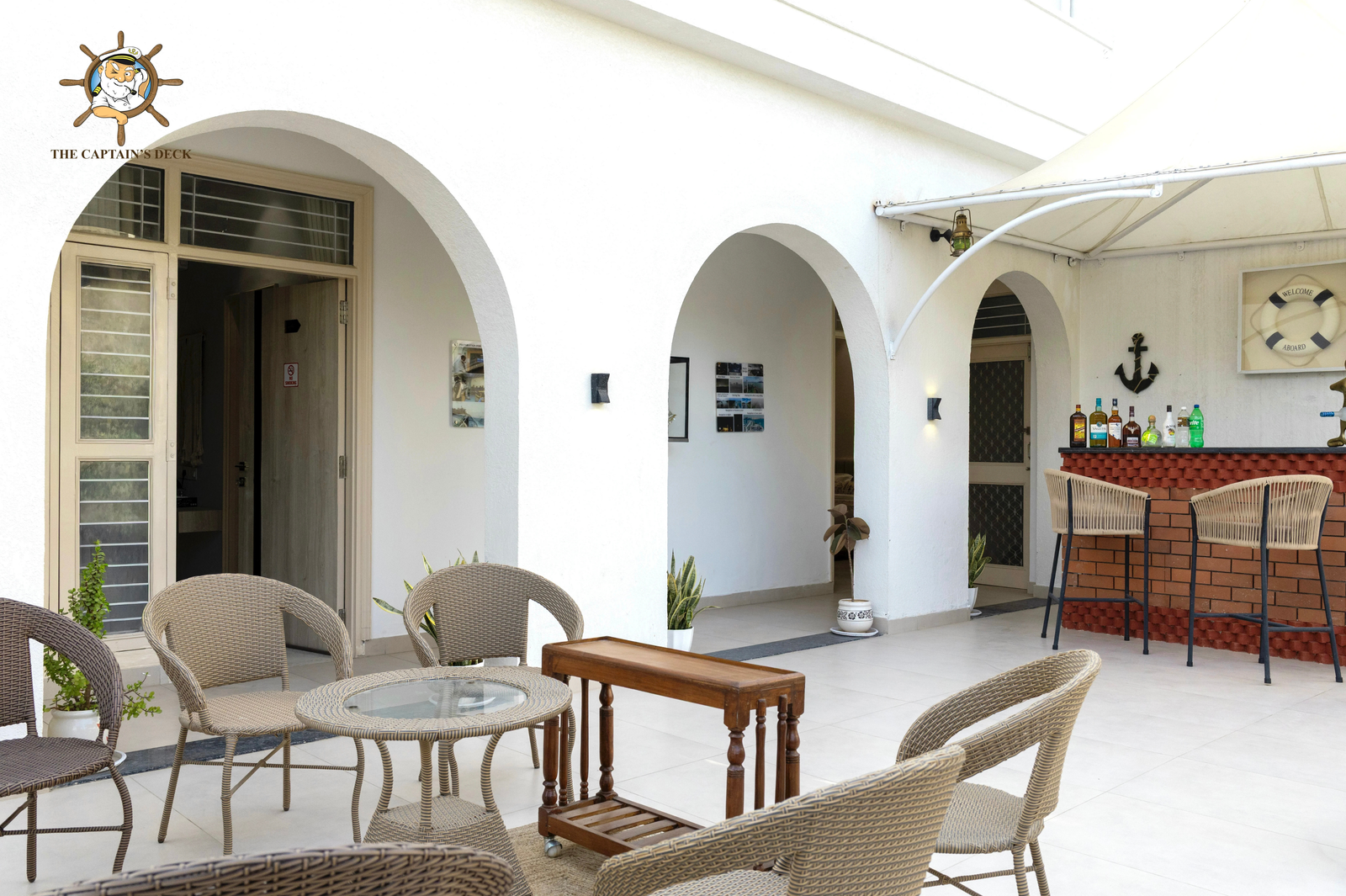 Spacious living room with modern decor